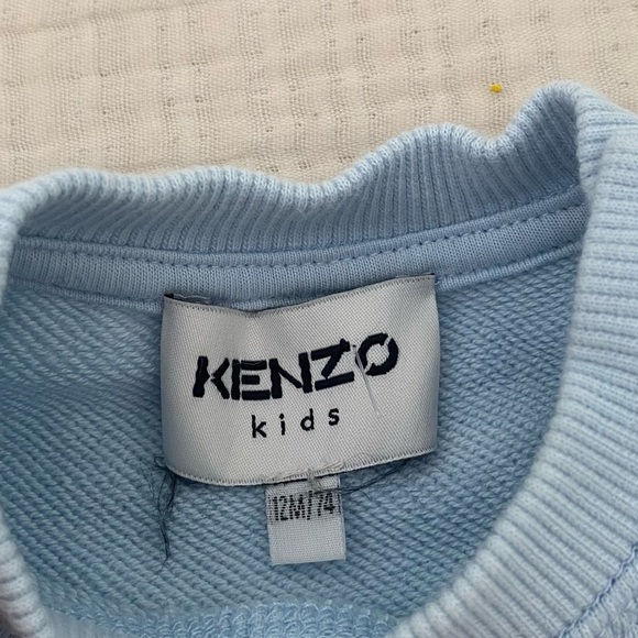 Kenzo Baby Boy Blue Tiger Sweatshirt - Picture 4 of 5